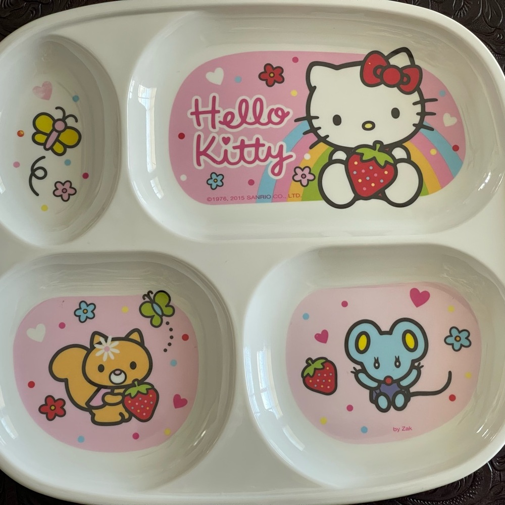 Hello Kitty Pink Divided Plate